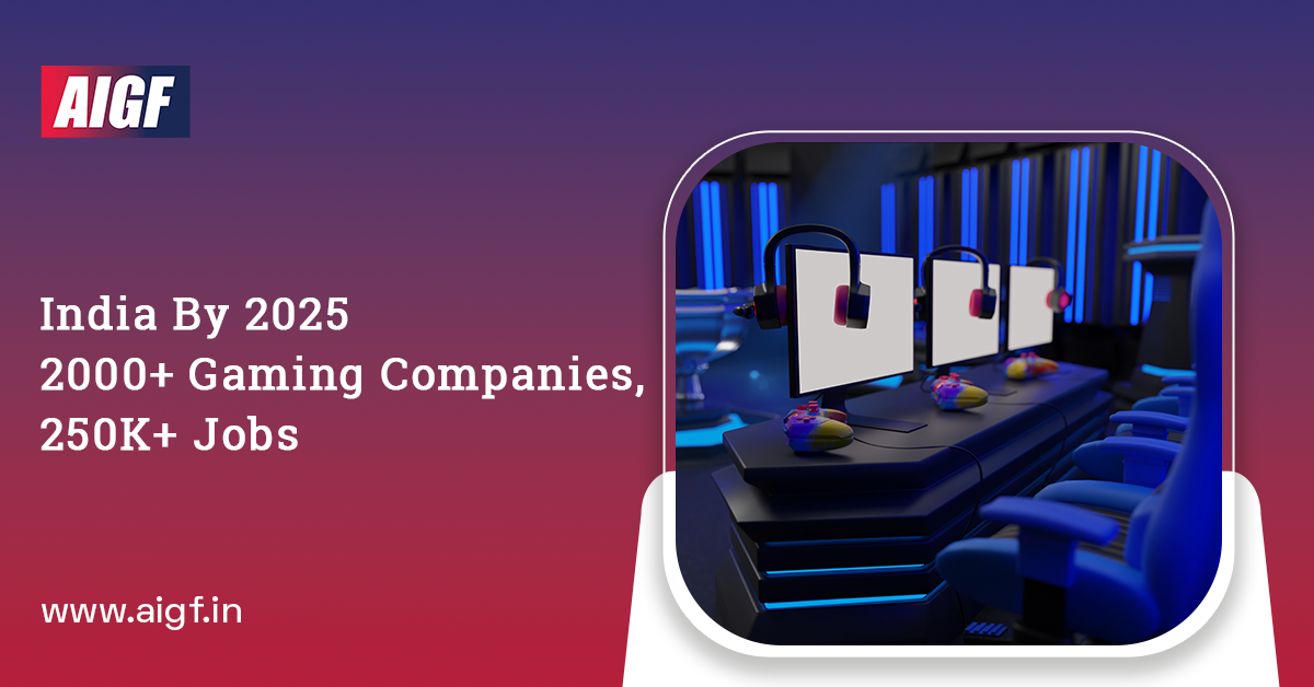 India To Have 2000+ Gaming Companies, 250K+ Jobs By 2025