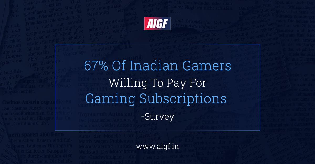 67% Of Indian Gamers Willing To Pay For Gaming Subscriptions: Survey